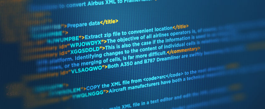 Why using XML is beneficial for airline document management